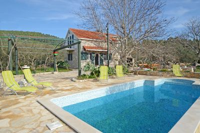 Beautiful Holiday House with Pool in Korcula Island