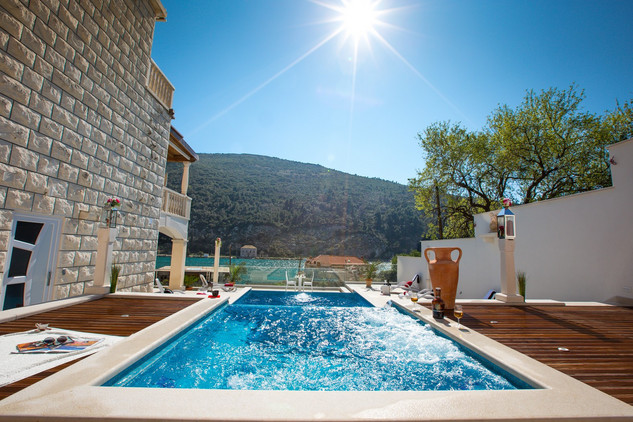 Frontline Villa with Pool and Built in Jacuzzi in Dubrovnik Area