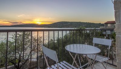 Adorable Holiday House First Row to the Sea with Private Beach near Trogir