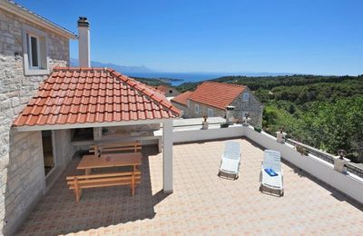 Astonishing stone villa with pool on island Brac