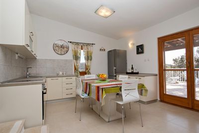 Beachfront House in Sevid; Rogoznica Riviera 