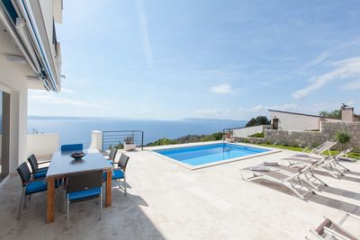 Luxury Villa in Gornja Podgora with Panoramic View on Sea and Makarska Riviera Islands