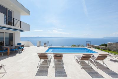 Luxury Villa in Gornja Podgora with Panoramic View on Sea and Makarska Riviera Islands