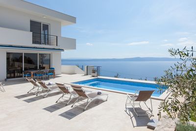 Luxury Villa in Gornja Podgora with Panoramic View on Sea and Makarska Riviera Islands