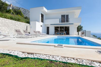 Luxury Villa in Gornja Podgora with Panoramic View on Sea and Makarska Riviera Islands