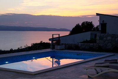 Luxury Villa in Gornja Podgora with Panoramic View on Sea and Makarska Riviera Islands