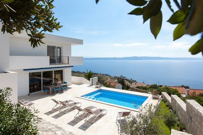 Luxury Villa in Gornja Podgora with Panoramic View on Sea and Makarska Riviera Islands