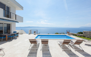 Luxury Villa in Gornja Podgora with Panoramic View on Sea and Makarska Riviera Islands