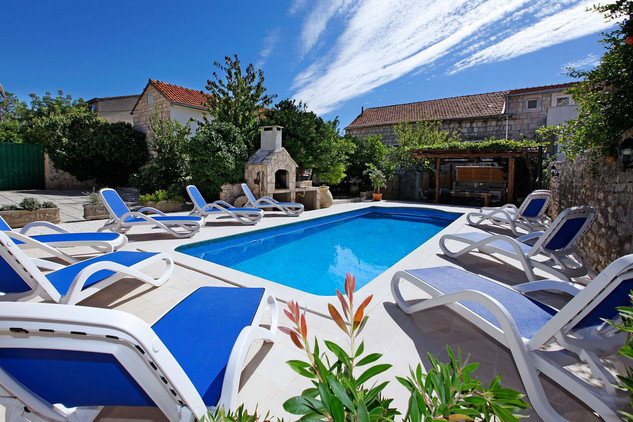 Stone villa with pool, Orebic, Peljesac