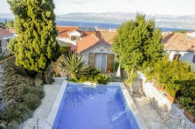 Stylish Villa with Pool in Town Supetar, Island Brac 
