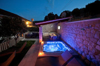 Sea View Stone Villa with Heated Swimming Pool Jacuzzi and Summer Kitchen near Dubrovnik