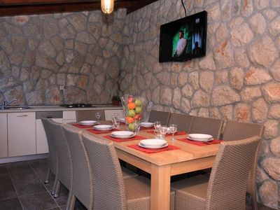 Sea View Stone Villa with Heated Swimming Pool, Jacuzzi, and Summer Kitchen; near Dubrovnik