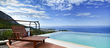Fabulous Luxury Villa with Heated Infinity Pool and Sea View over Makarska
