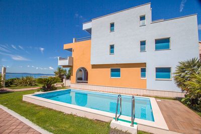 Exclusive Colorful Beach Villa with Pool near Split