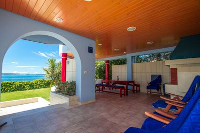 Exclusive Colorful Beach Villa with Pool near Split