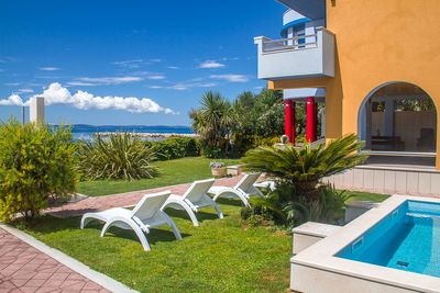 Exclusive Colorful Beach Villa with Pool near Split