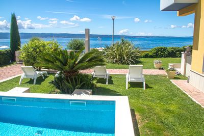 Exclusive Colorful Beach Villa with Pool near Split