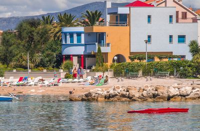 Exclusive Colorful Beach Villa with Pool near Split