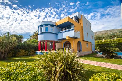 Exclusive Colorful Beach Villa with Pool near Split