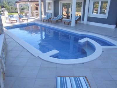 Villa with sea view and pool in Marina