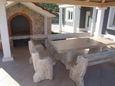 Villa with sea view and pool in Marina