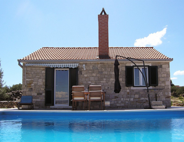 Authentic Stone House with Pool in Postira; Island Brac