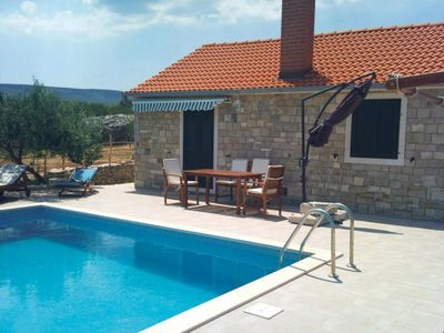 Authentic Stone House with Pool in Postira; Island Brac