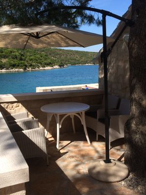 Adorable Dalmatian Beachfront House in Secluded Bay in Brac Island