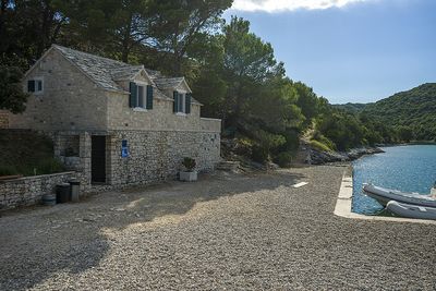 Adorable Dalmatian Beachfront House in Secluded Bay in Brac Island