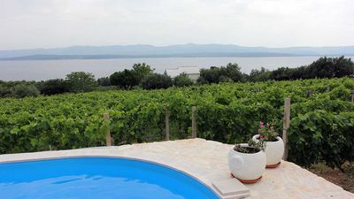 Lovely House with Pool above Famous Beach Zlatni Rat Bol; Brac Island