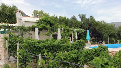 Lovely House with Pool above Famous Beach Zlatni Rat Bol; Brac Island