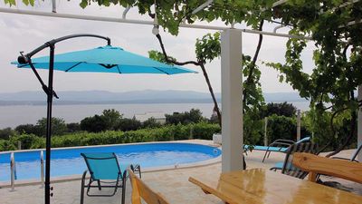 Lovely House with Pool above Famous Beach Zlatni Rat Bol; Brac Island