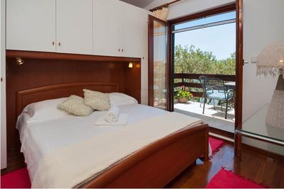 Adorable Beachfront Villa with Pool and Beautiful Garden with Barbecue near Rogoznica