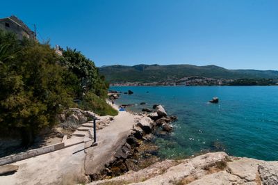 Lovely seafront holiday home with panoramic sea view near Split