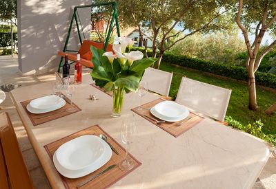 Attractive Villa with Beautiful Garden, Pool and Marvelous Sea View near Rogoznica