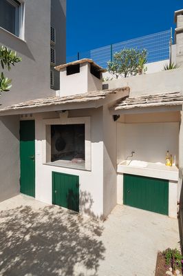 Attractive Villa with Beautiful Garden, Pool and Marvelous Sea View near Rogoznica