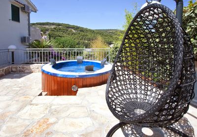 Lovely Seaview Holiday House with Outdoor Jacuzzi in Stomorska; Island Solta
