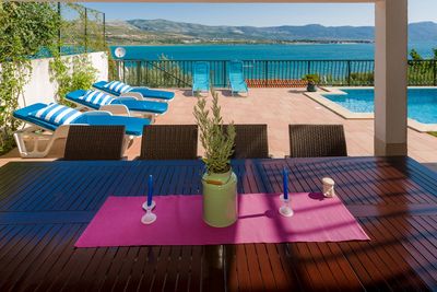 Charming Sea View Holiday Villa with Pool in Mastrinka; Ciovo