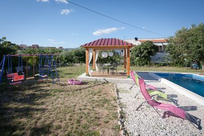 Large Holiday House with Pool and Outdoor Jacuzzi in Slatine near Trogir