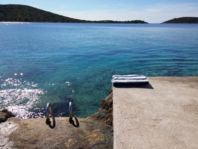 Beachfront House in Sevid; Rogoznica Riviera 
