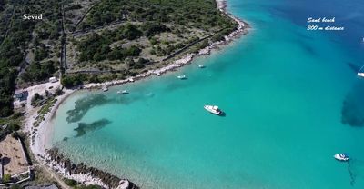 Beachfront House in Sevid; Rogoznica Riviera 