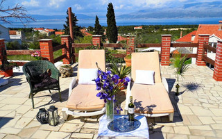 Island Brac Sea View Holiday House with Amazing Garden and Terrace
