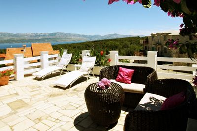 Island Brac Sea View Holiday House with Amazing Garden and Terrace