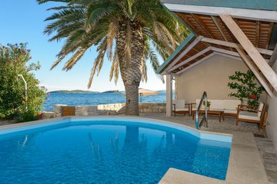 Luxury beach villa with pool in Orebic Peninsula Peljesac