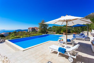 Lovely Holiday House with Private Pool and Sea View in Orasac