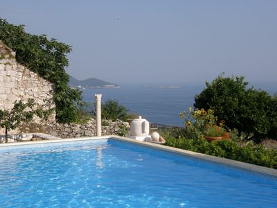 Lovely Holiday House with Private Pool and Sea View in Orasac