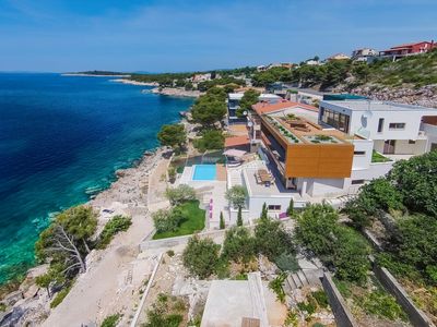 Luxury Villa with Pool and Private Beach in Bilo, Primosten
