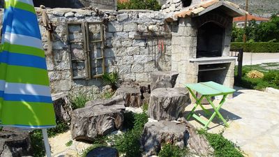 Charming House in Front of Beautiful Pebble Beach in the Heart of Trogir Riviera