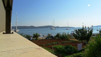 Charming House in Front of Beautiful Pebble Beach in the Heart of Trogir Riviera