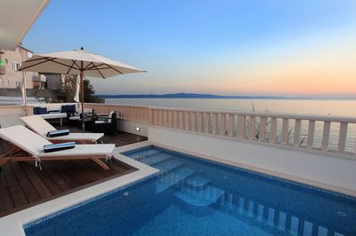 Luxury Beachfront Villa with Pool near Makarska